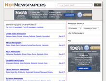 Tablet Screenshot of hotnewspapers.com